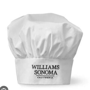 NWT Williams Sonoma jr chef hat white super cute! Christmas!
